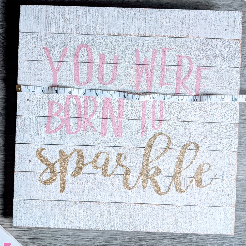 White and Gold Sparkle Wall Art